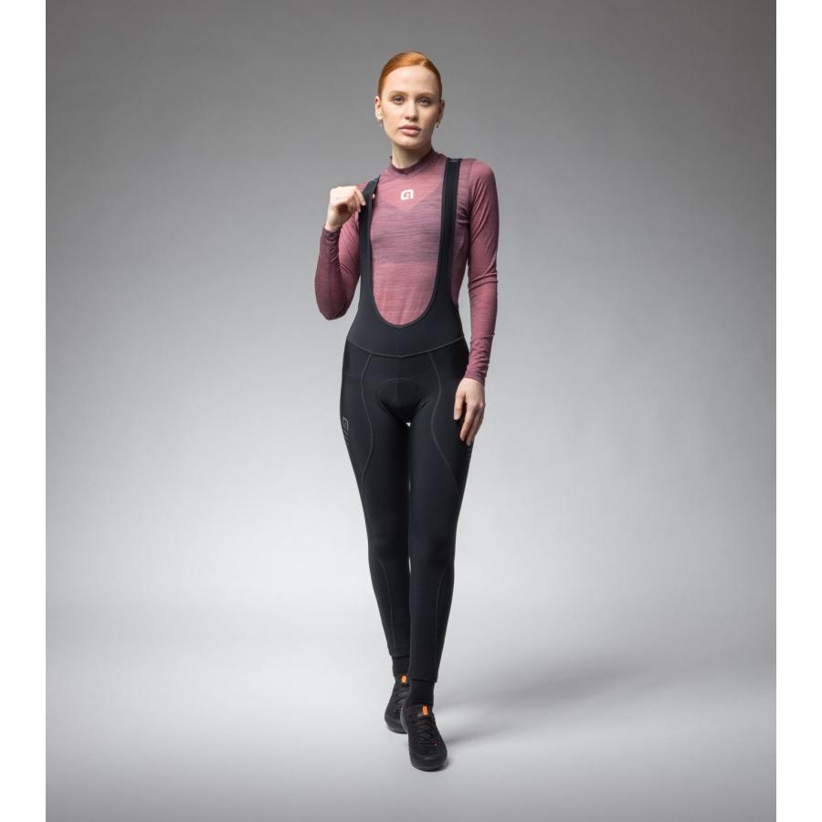 ALE(アレ)サイクルタイツ ビブタイツ 冬 レディース ビブ ロングタイツ