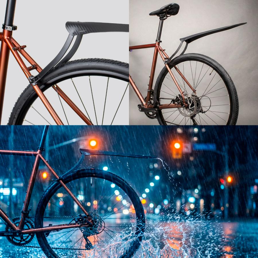 GORIX リアフェンダー 700c ロードバイク 泥除け 泥よけ 後つけ 自転車
