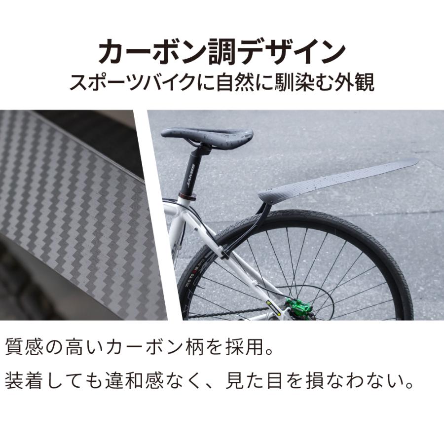 GORIX リアフェンダー 700c ロードバイク 泥除け 泥よけ 後つけ 自転車