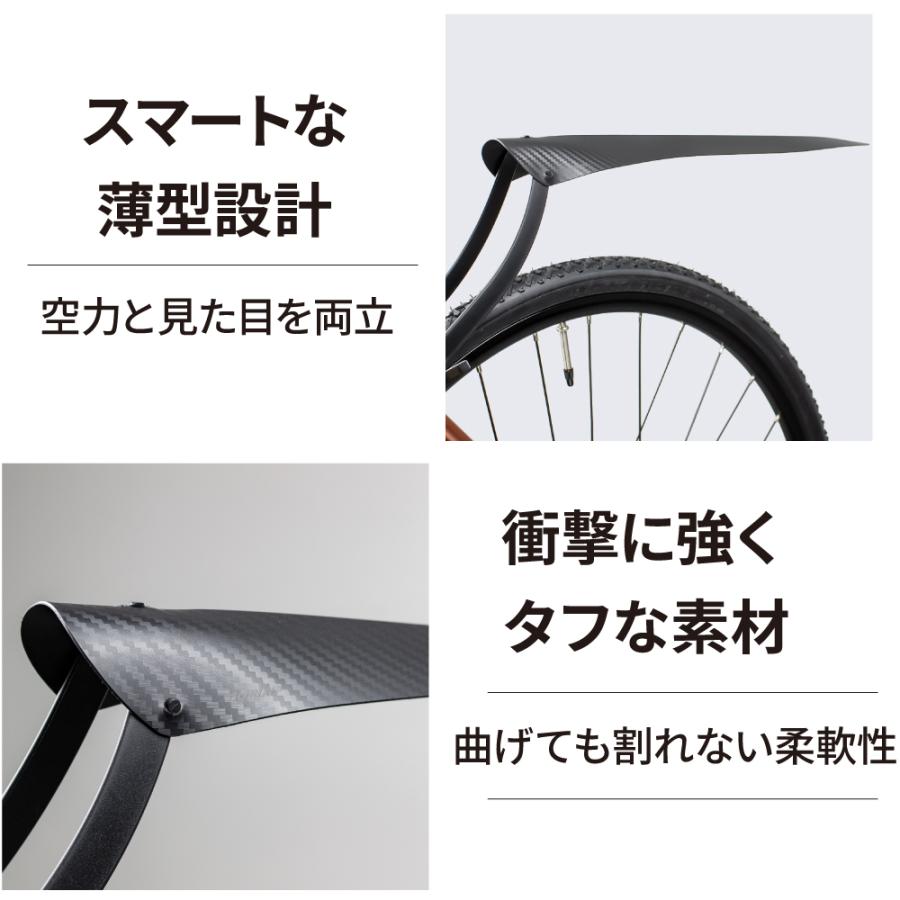 GORIX リアフェンダー 700c ロードバイク 泥除け 泥よけ 後つけ 自転車