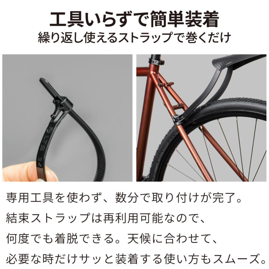 GORIX リアフェンダー 700c ロードバイク 泥除け 泥よけ 後つけ 自転車