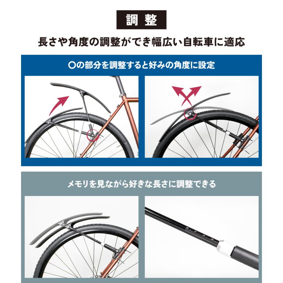 GORIX ゴリックス クロスバイク 泥除け 自転車泥除け ロード