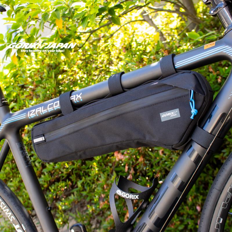 GORIX フレームバッグ ロードバイク 自転車 [ボトルケージを邪魔しない