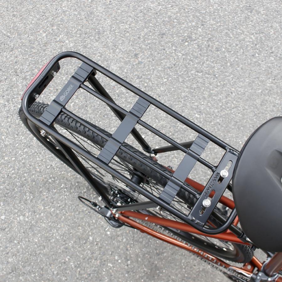 GORIX リアキャリア 自転車 荷台 リアラック 軽量 アルミ 最大27kg 耐