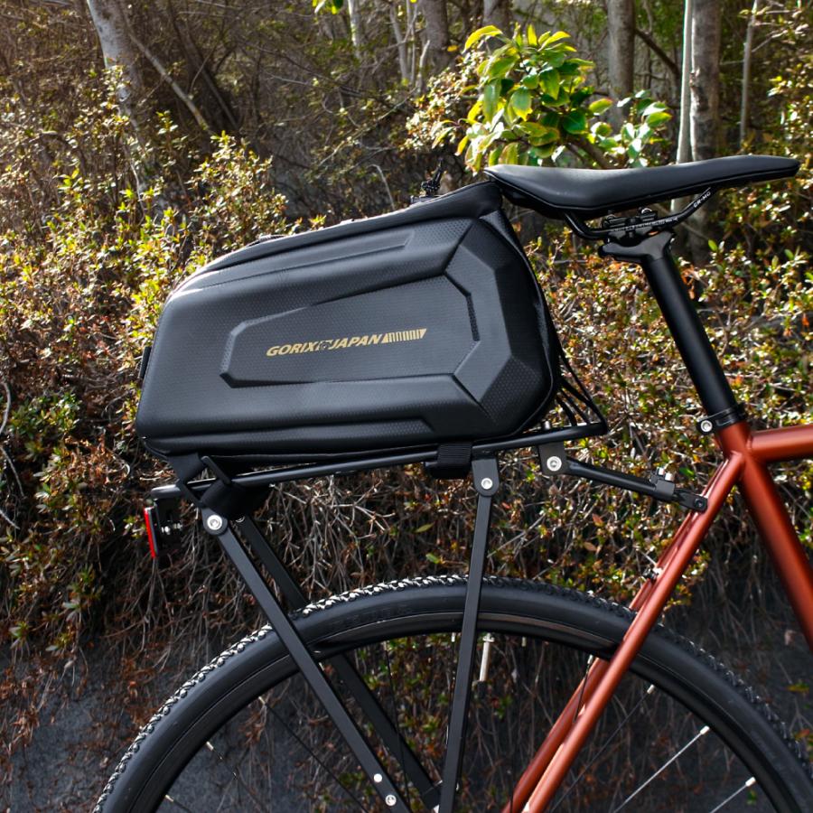 【予定者決定】 ブラック 自転車 リアキャリア付き GORIX 自転車 リアキャリア 荷台 シートポスト固定式 ダボ穴不要/ネジ