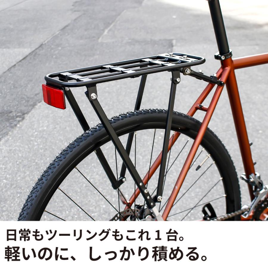 GORIX リアキャリア 自転車 荷台 リアラック 軽量 アルミ 最大27kg 耐