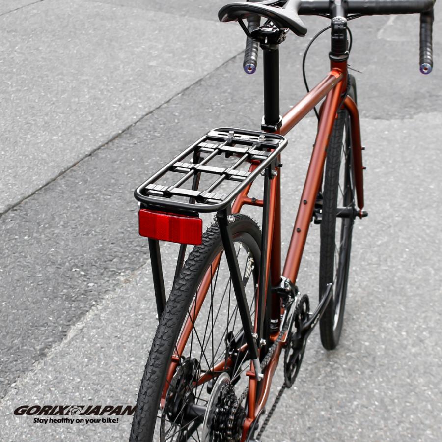 GORIX リアキャリア 自転車 荷台 リアラック 軽量 アルミ 最大27kg 耐