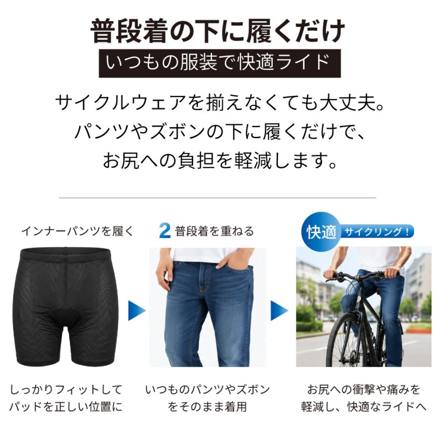 GORE ロードバイク　パンツ GORIX 送料無料 インナーパンツ ゴリックス サイクルパンツ 超極厚3D