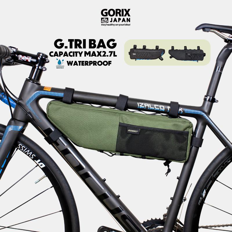 GORIX フレームバッグ 自転車 大容量 [防水 多収納デザイン GORIX フレームバッグ 自転車 大容量 [防水 多収納デザイン