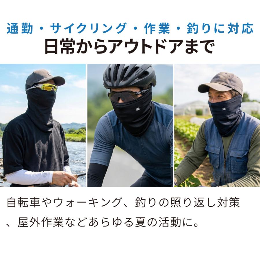 GORIX ゴリックス フェイスカバー 夏用 冷感 メンズ ネックゲーター UV