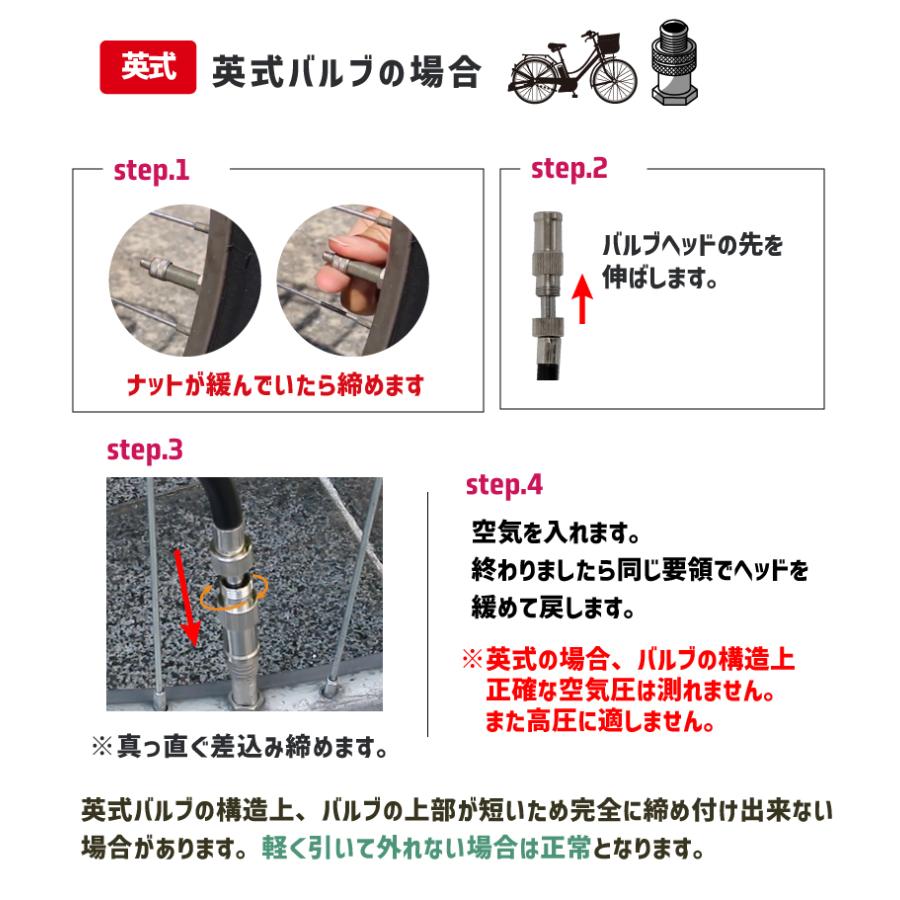 GORIX 自転車 空気入れ ゴリックス 仏式 米式 英式対応 種類 交換