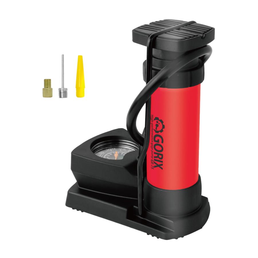 dealsboom 自転車 空気入れ 足踏み式 ゲージ付き