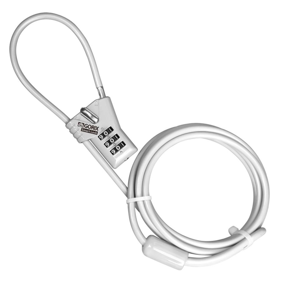 GORIX ゴリックス ダイヤル式ワイヤーロック 軽量 着脱式ケーブル