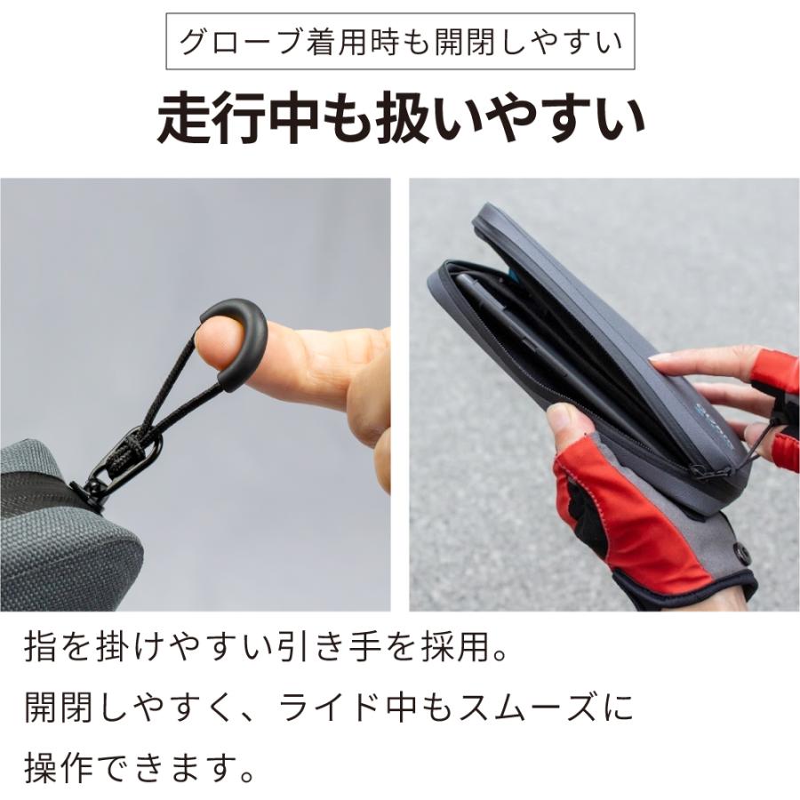 GORIX 【全国送料無料】サイクルポーチ 薄型 防水 スマホケース 大容量
