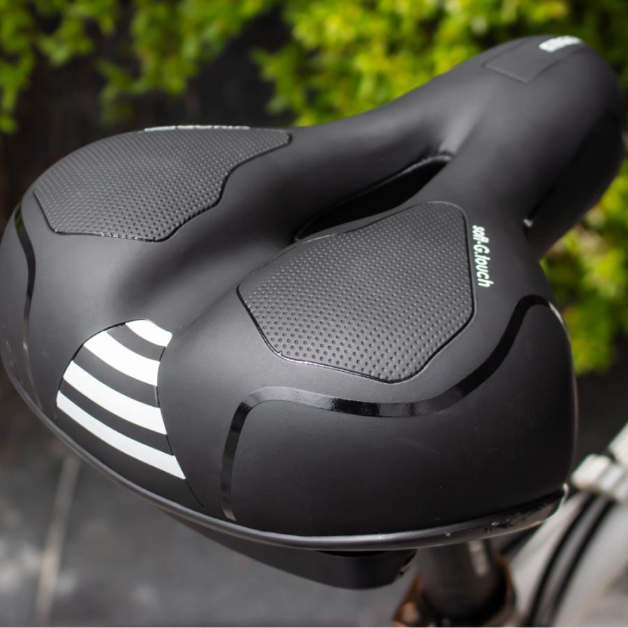 GORIX 自転車サドル 送料無料 お尻痛くない ブラウン 肉厚クッション