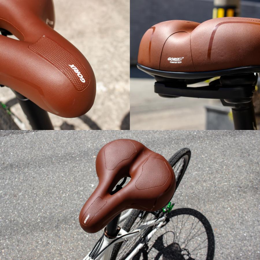 GORIX ゴリックス 自転車 サドル 痛くない 極厚 クッション ワイド お
