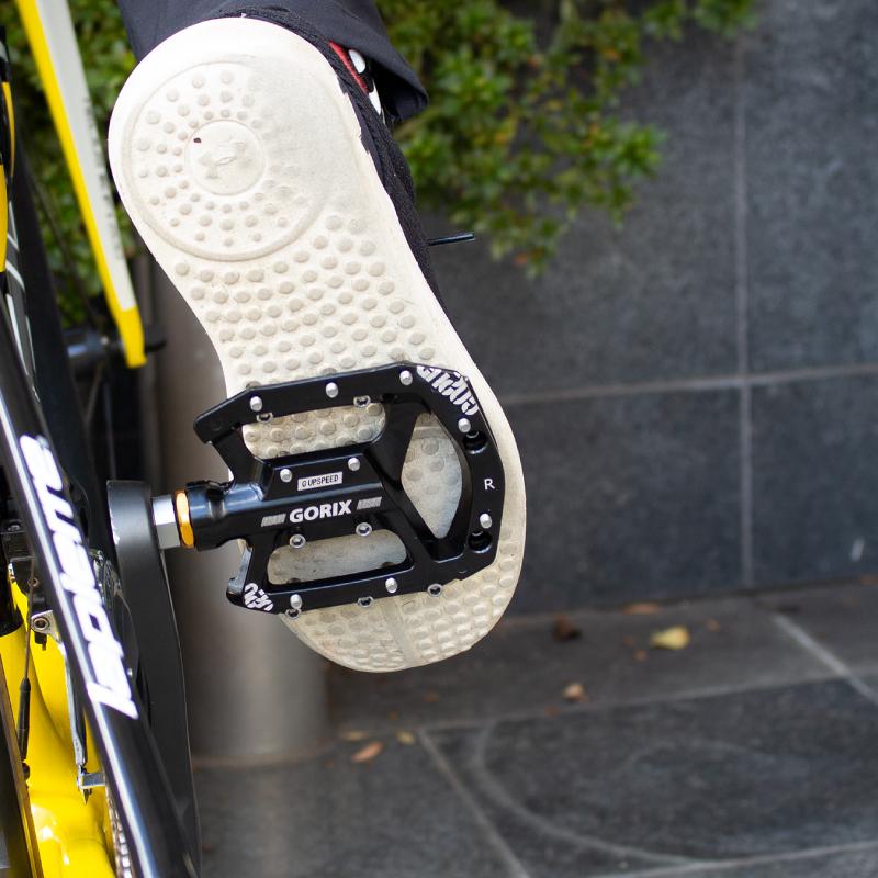 GORIX 自転車ペダル フラット ペダル 自転車 アルミ ワイド幅広 GORIX 自転車ペダル フラット ペダル 自転車 アルミ ワイド幅広