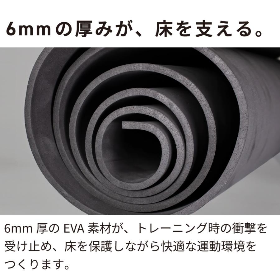 GORIX ゴリックス トレーニングマット 厚手 6mm 大判 自転車 ローラー