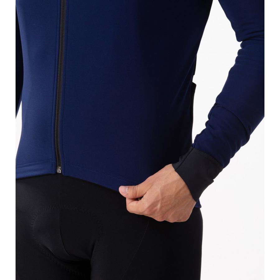 ALE(アレ)サイクルジャージ 長袖 メンズ 秋冬 [10℃/15℃対応] 裏起毛 撥水加工 自転車 ロードバイク サイクルウェア おしゃれ ブランド(K-IDRO JERSEY)の画像