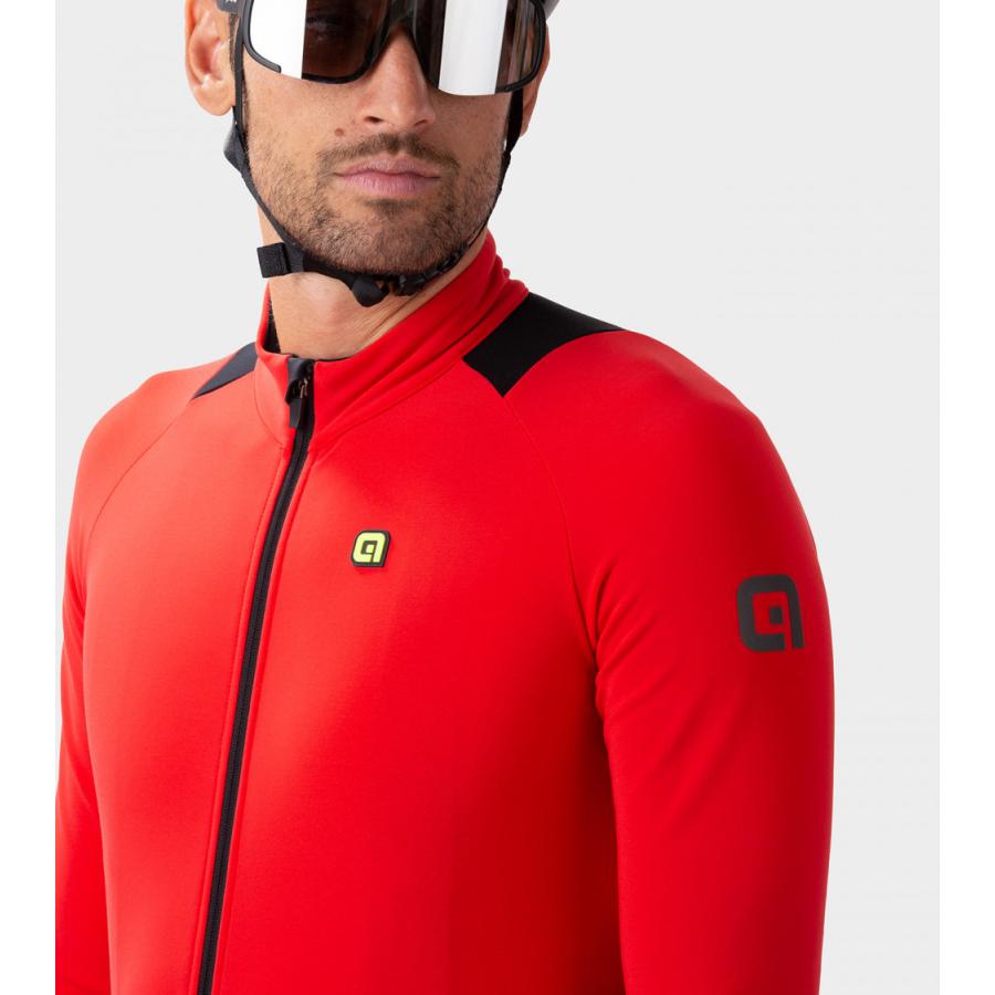 ALE(アレ)サイクルジャージ 長袖 メンズ 秋冬 [10℃/15℃対応] 裏起毛 撥