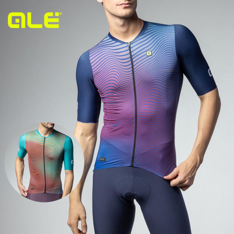 ALE(アレ)サイクルジャージ 半袖 夏 メンズ [優れた伸縮性とUVカット