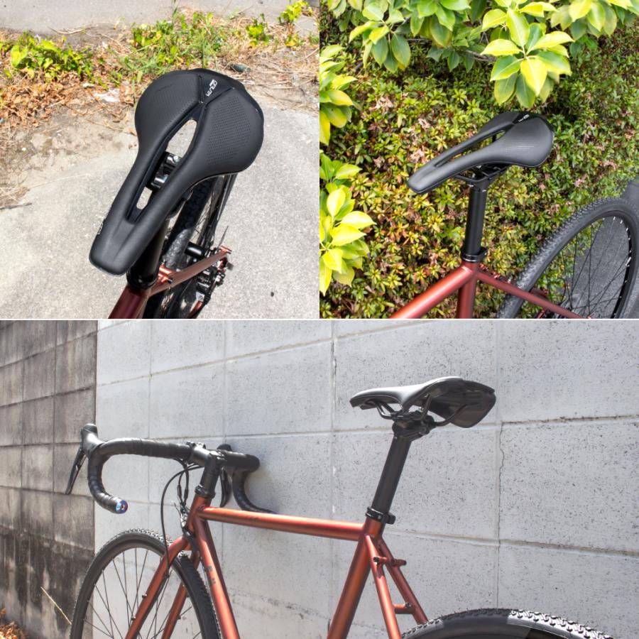 GORIX サドル 自転車 軽量 穴あき ロードバイク クロスバイク 標準幅