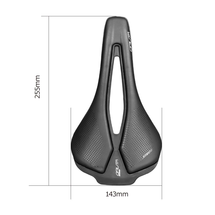 GORIX サドル 自転車 軽量 穴あき ロードバイク クロスバイク 標準幅