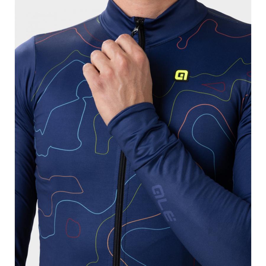 ALE(アレ)サイクルジャージ 長袖 メンズ 秋 [12℃/18℃対応] 非常に軽量