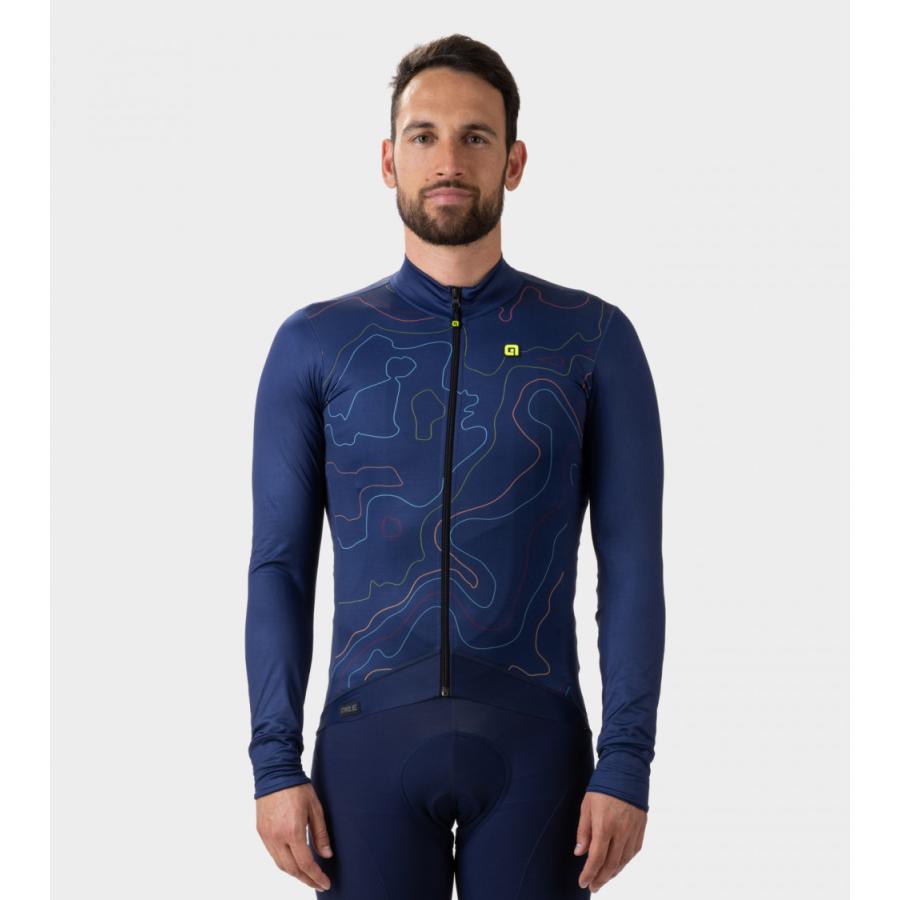 ALE(アレ)サイクルジャージ 長袖 メンズ 秋 [12℃/18℃対応] 非常に軽量