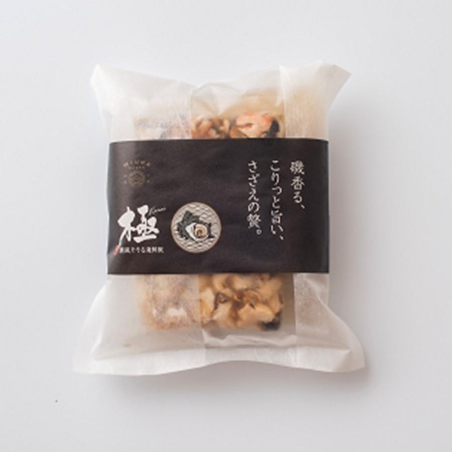 炊き込みご飯の素 海鮮飯 極 潮風そそる海鮮飯 海鮮三宝（刻みあわび、さざえスライス、伊勢海老ハーフカット）各2合炊き 父の日 お中元_4