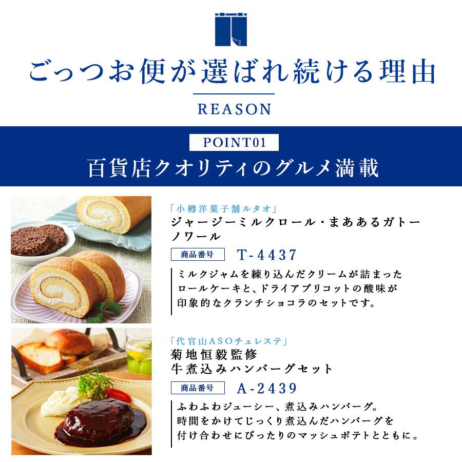 ごっつお便 香典返し カタログギフト 百貨店 お返し 法要 法事 お供え