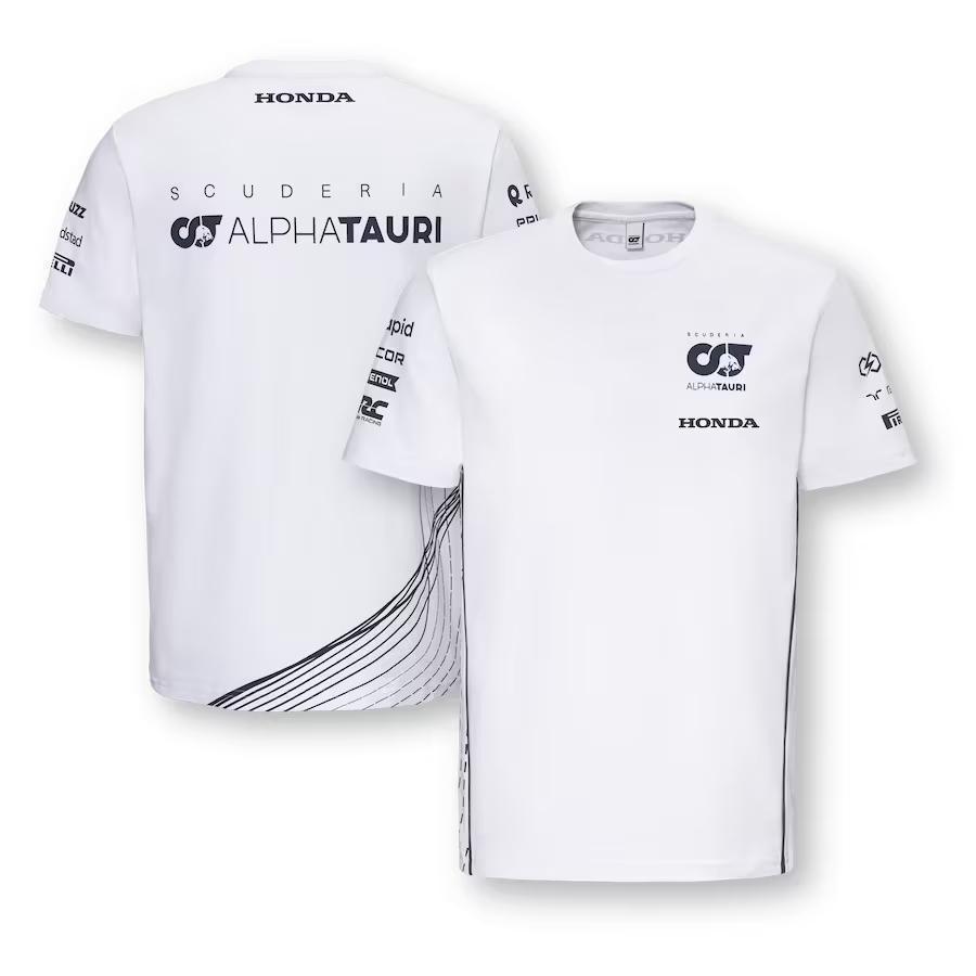 2023 スクーデリア アルファタウリ チーム レプリカ Tシャツ / ホワイト｜gouda-store｜02