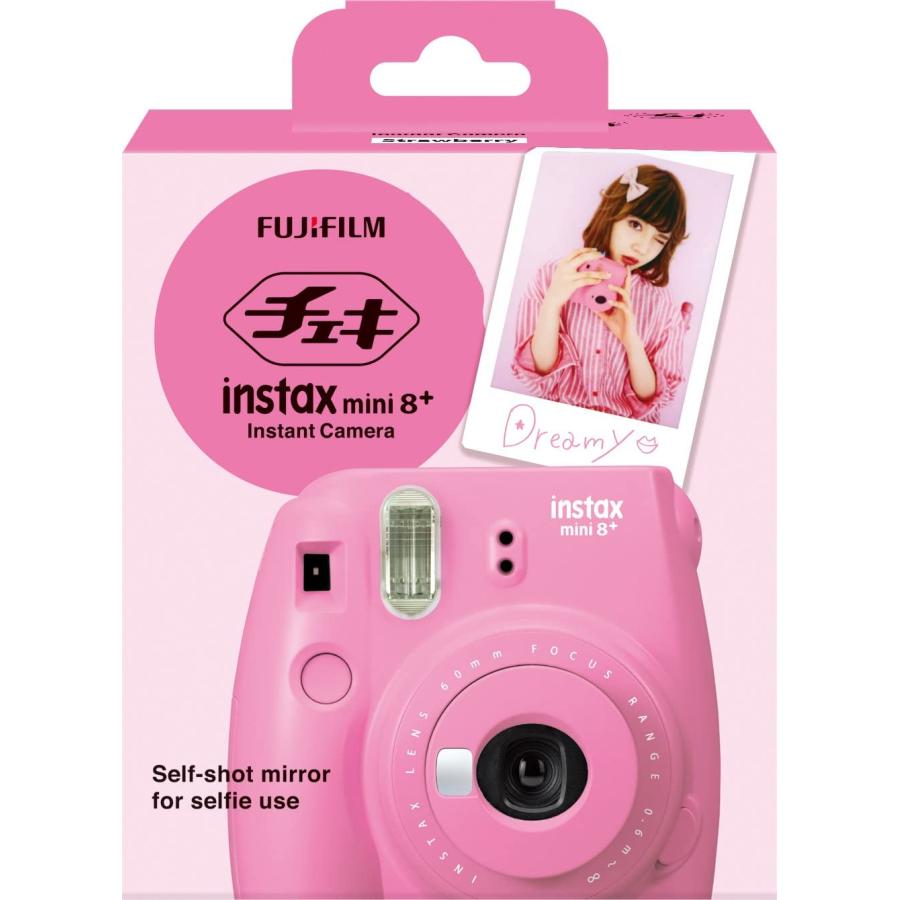 FUJIFILM インスタントカメラ チェキ instax mini8プラス 接写レンズ・純正ハンドストラップ付き バニラ INS MINI - 2