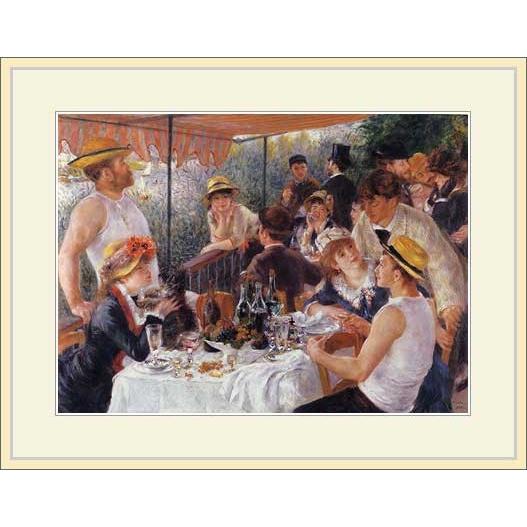 複製画・額縁付き・ルノワール・「舟遊びをする人たちの昼食 