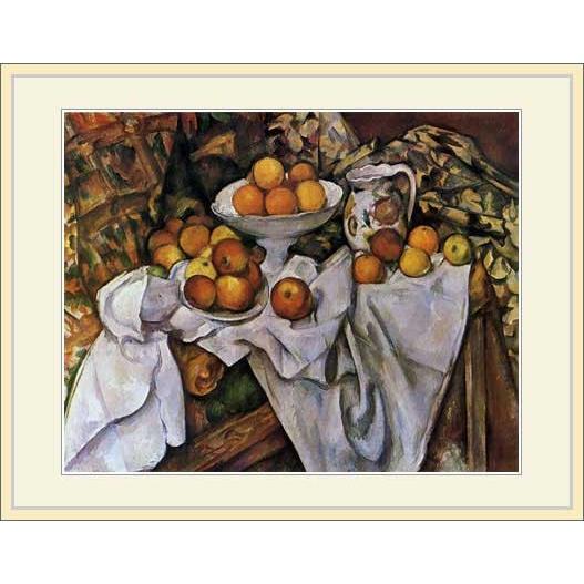 複製画・額縁付き・セザンヌ・「りんごとオレンジ」 : グーピル