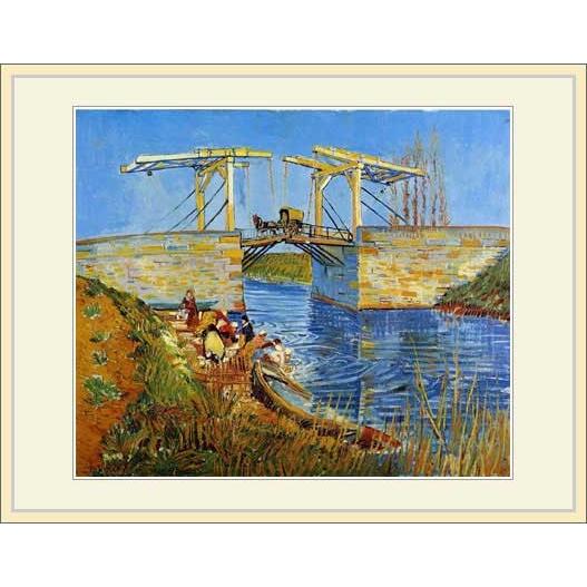 複製画・額付き・ゴッホ・「アルルの跳ね橋」 : グーピルギャラリー