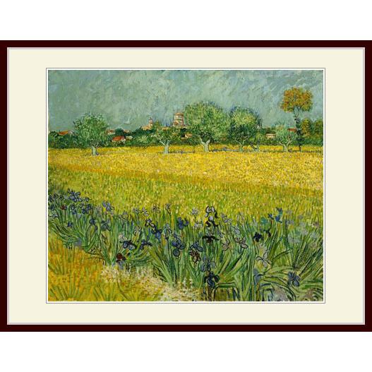 ゴッホ『田園風景』高級複製画　共同印刷　謹製　BRAUN原画　額付 ゴッホ『田園風景』高級複製画 共同印刷 謹製 BRAUN原画 額付 【公式通販】