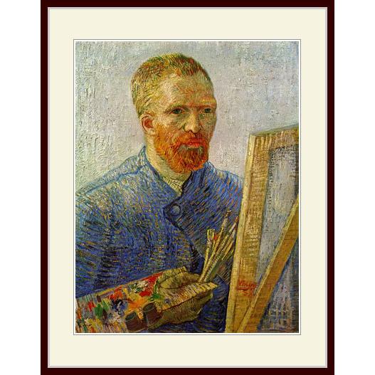 複製画・額付き・ゴッホ・「カンヴァスの前の自画像」 : グーピル