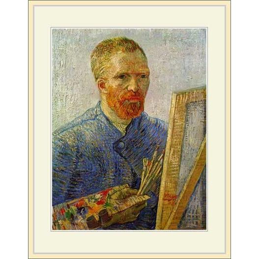 ゴッホVAN GOGH の絵画複製 パリで50年以前に購入 キャンバス 画木製額