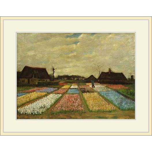 ★ゴッホ・複製画「収穫風景（菜園）」★プリキャンバス複製画/立体仕上げ・額縁付 ☆ゴッホ・複製画「収穫風景（菜園）」☆プリキャンバス複製画
