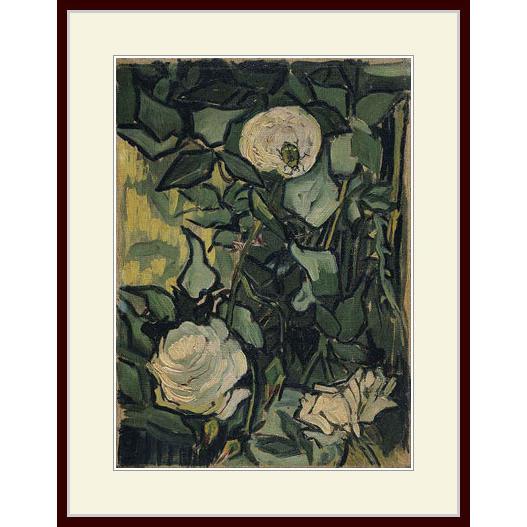 複製画・額付き・ゴッホ・「白いバラ02」 : グーピルギャラリー - 通販