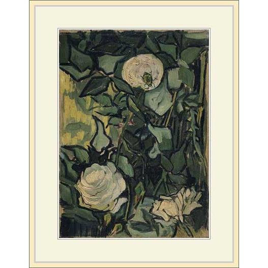 複製画・額付き・ゴッホ・「白いバラ02」 : グーピルギャラリー - 通販