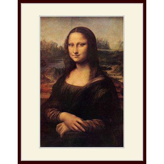 複製画・額縁付き・ダヴィンチ・「モナ・リザ（ジョコンダ）」 : グー