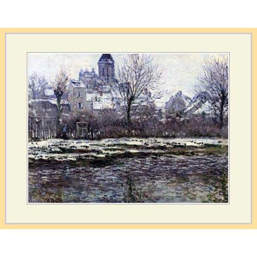 クロード・モネ ヴェトゥイユの教会のある風景 複製画 モネlog: ヴェトゥイユの教会のある風景 Ⅰ