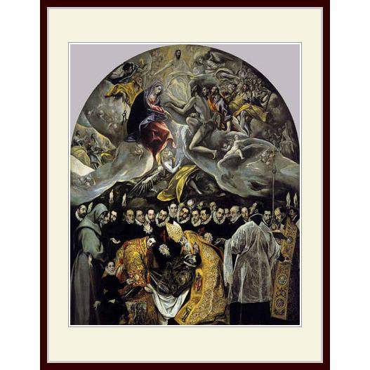 複製画・額縁付き・グレコ・「オルガス伯の埋葬」 : グーピル