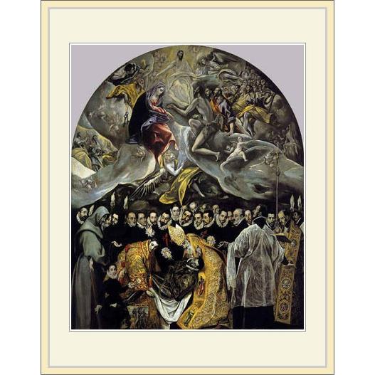 複製画・額縁付き・グレコ・「オルガス伯の埋葬」 : グーピル