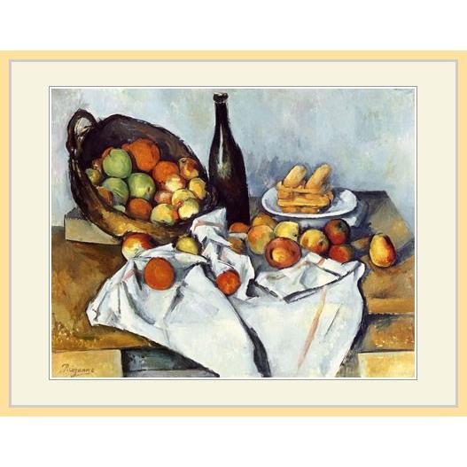 複製画・額縁付き・セザンヌ・「りんごの籠」 : グーピルギャラリー