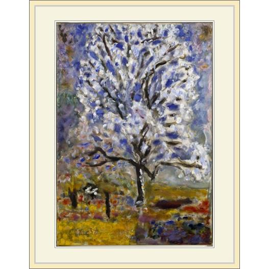 複製画・額縁付き・ボナール・「花咲くアーモンドの木」 : グーピル