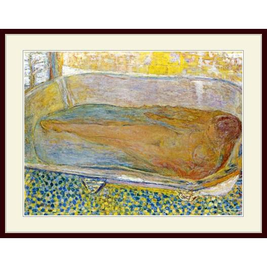 複製画・額縁付き・ボナール・「La Grande Baignoire」 : グーピル