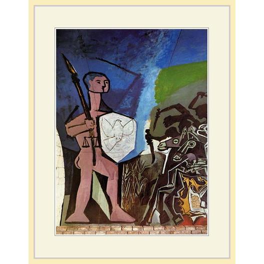 ピカソ「道化師と首飾りをした女」 大きな額縁・アートフレーム ピカソ「道化師と首飾りをした女」 大きな額縁・アートフレーム